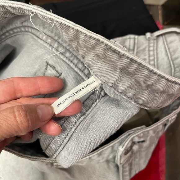 Rag & Bone Dre Low-Rise Slim Boyfriend Jeans 29 Gray / Dust Wash - Picture 2 of 10